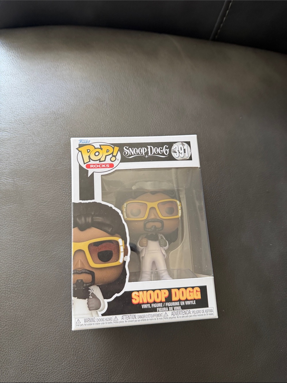 Funko Snoop Dogg Pop! Vinyl Figure - White Outfit with Yellow Sunglasses